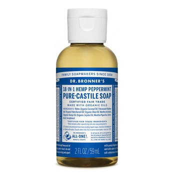 Wielofunkcyjne mydło w płynie 18w1 MIĘTOWE 60 ml - Dr. Bronner's
