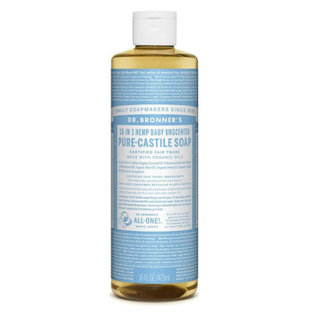 Wielofunkcyjne mydło w płynie 18w1 BEZZAPACHOWE 475 ml - Dr. Bronner's