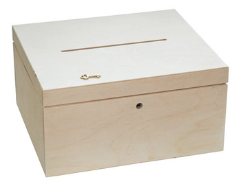 Skrzynka na koperty, pudełko z kluczykiem 29cm x 24,5cm x 15,5cm