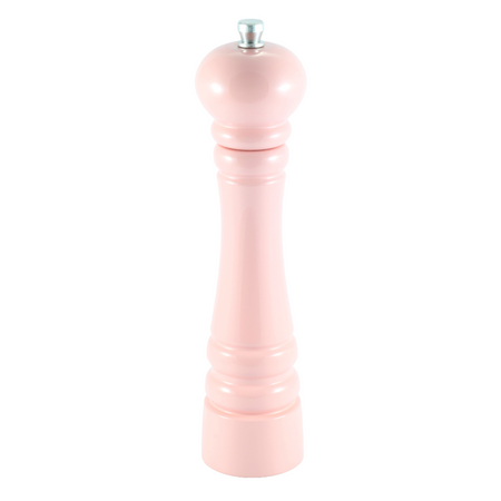 Drewniany KLASYCZNY młynek do przypraw - 24 cm - PASTELOWY RÓŻ