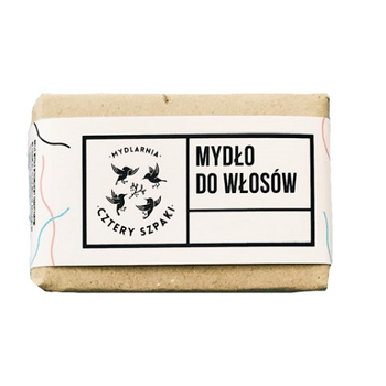Mydło do WŁOSÓW  z olejem RYCYNOWYM - Mydlarnia Cztery Szpaki