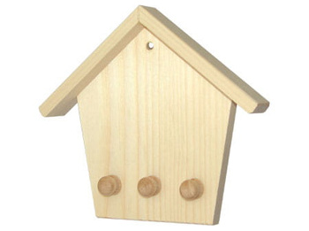 Wieszak na klucze - domek