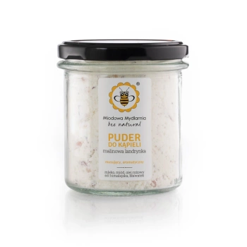 Puder do kąpieli - MALINOWA LANDRYNKA - Miodowa Mydlarnia