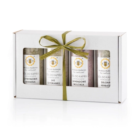 Zestaw prezentowy - NATURALNE SOLE DO KĄPIELI - Miodowa Mydlarnia