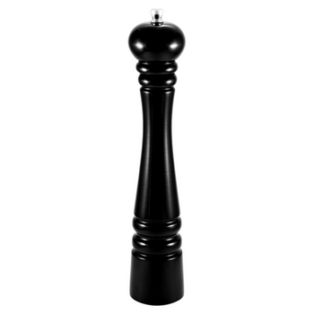 Drewniany KLASYCZNY młynek do przypraw - 32 cm - CZARNY