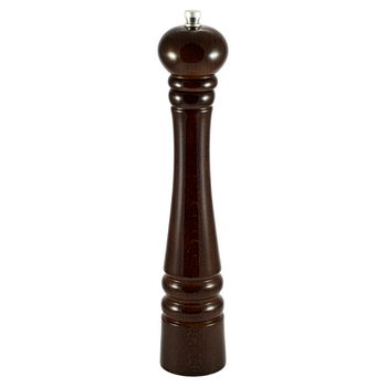 Drewniany KLASYCZNY młynek do przypraw - 32 cm - CIEMNY BRĄZ