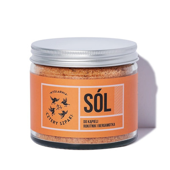 Sól do kąpieli ROKITNIK i BERGAMOTKA - Mydlarnia Cztery Szpaki