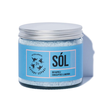 Sól do kąpieli EUKALIPTUS i LAWENDA - Mydlarnia Cztery Szpaki