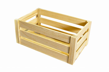 Skrzynka z listewek 32 cm x 21 cm x 12,5 cm DUŻA drewniana