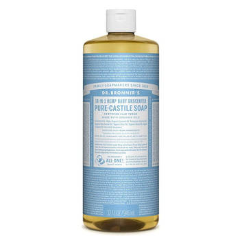Wielofunkcyjne mydło w płynie 18w1 BEZZAPACHOWE 946 ml - Dr. Bronner's