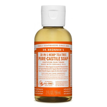 Wielofunkcyjne mydło w płynie 18w1 DRZEWO HERBACIANE 60 ml - Dr. Bronner's
