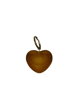 Brelok na klucze z drewna, breloczek wypukły SERCE