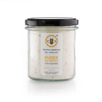 Puder do kąpieli - RÓŻA ANGIELSKA - Miodowa Mydlarnia