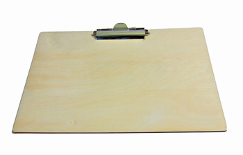 Drewniany CLIPBOARD A4 Deska z klipsem, podkładka POZIOMA