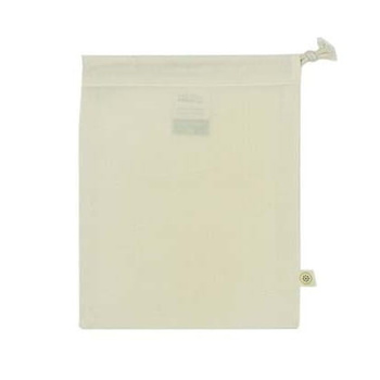 Wielorazowy BAWEŁNIANY woreczek na zakupy S (18 x 22 cm) - Slice of Green