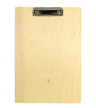 Drewniany CLIPBOARD A4 Deska z drucikiem, podkładka DREWNO
