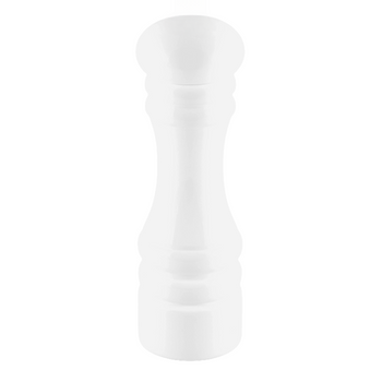 Drewniany KLASYCZNY młynek do pierzu, soli i przypraw - 18 cm - REGULOWANY - BIAŁY