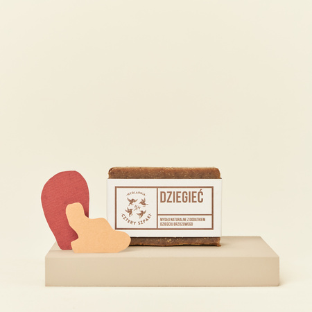 Mydło DZIEGCIOWE dla osób z problemami skórnymi - Mydlarnia Cztery Szpaki