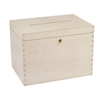 Skrzynka na koperty, pudełko z kluczykiem 29 cm x 20 cm x 21,5 cm