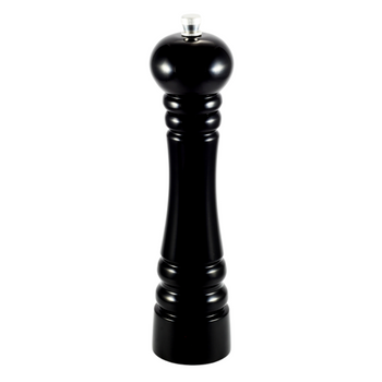 Drewniany KLASYCZNY młynek do przypraw - 24 cm - CZARNY