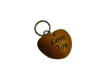 Brelok SERCE, breloczek wypukły I Love You
