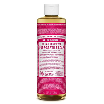 Wielofunkcyjne mydło w płynie 18w1 RÓŻANE 475 ml - Dr. Bronner's