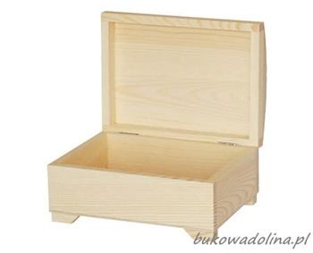 Kuferek duży 17x11,5cm na nóżkach do zdobienia DECOUPAGE