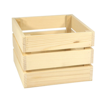 Skrzynka drewniana 21,5x21,5x15,8cm