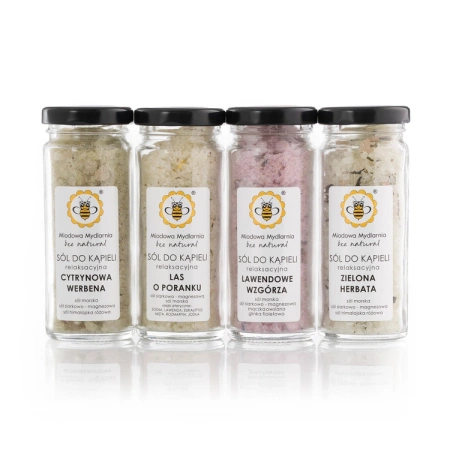 Zestaw prezentowy - NATURALNE SOLE DO KĄPIELI - Miodowa Mydlarnia