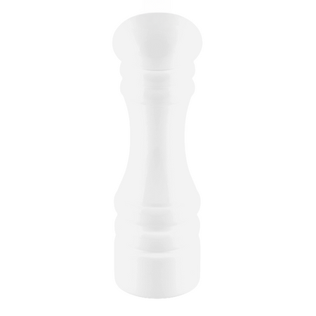 Drewniany KLASYCZNY młynek do pierzu, soli i przypraw - 18 cm - REGULOWANY - BIAŁY