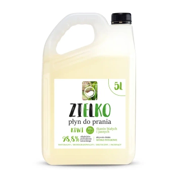 Płyn do prania tkanin BIAŁYCH i JASNYCH - zapach kiwi - EKO REFILL 5L - ZIELKO (Sylveco)