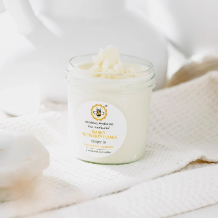 Masło do twarzy i ciała - UKOJENIE - Miodowa Mydlarnia
