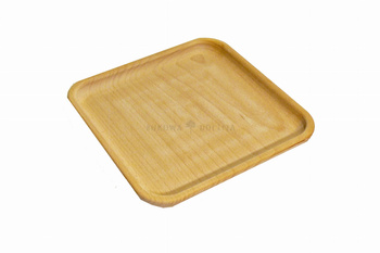 Drewniana tacka, podstawka kwadratowa