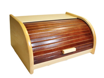 Chlebak duży BUKOWY żaluzja WENGE