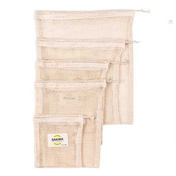 Woreczki wielorazowe - ZESTAW DUŻY - 5 szt. - SakwaBag