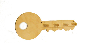 Wieszak na klucze KLUCZ drewniany