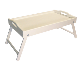 Stolik śniadaniowy BIAŁY taca do łóżka ROZKŁADANA