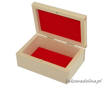 Kasetka wykładana flokiem pudełko 13x8,5 do zdobienia