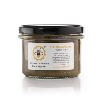 Regenerujący peeling do ciała z woskiem pszczelim - Miodowa Mydlarnia