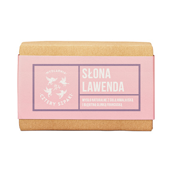 Mydło SŁONA LAWENDA z SOLĄ HIMALAJSKĄ - Mydlarnia Cztery Szpaki
