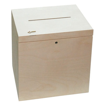 Skrzynka na koperty, pudełko z kluczykiem 29 cm x 25 cm x 30 cm