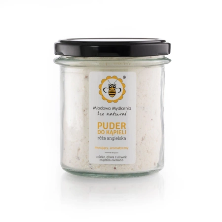 Puder do kąpieli - RÓŻA ANGIELSKA - Miodowa Mydlarnia